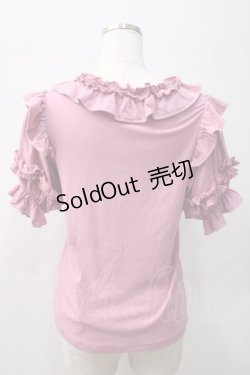 画像2: axes femme Kawaii / フリルリボン半袖カットプル M ピンク Y-25-05-22-111-AX-TO-SZ-ZI