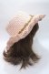 画像4: axes femme / フラワー雑材ハット  ピンク Y-25-05-22-013-AX-AC-SZ-ZY (4)