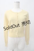 F&A / UVカットUネックニットカーディガン  イエロー Y-25-05-22-115-LO-TO-AS-ZY