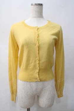 画像1: F&A / UVカットUネックニットカーディガン  イエロー Y-25-05-22-115-LO-TO-AS-ZY