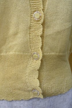画像3: F&A / UVカットUネックニットカーディガン  イエロー Y-25-05-22-115-LO-TO-AS-ZY