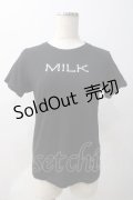 MILK / TWINKLE MILK Tee  黒 Y-25-05-22-117-ML-TO-SZ-ZY
