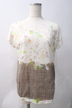 画像1: Franche Lippee / アニマルプリントトップス  オフ Y-25-05-22-118-LO-TO-AS-ZY