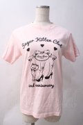 Rose Marie seoir / Sugar Kitten ClubTシャツ 160 ピンク Y-25-05-22-120-EL-TO-SZ-ZY
