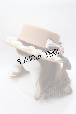 画像1: axes femme / ローズブーケフェルトカンカン 57 キャメル Y-25-05-22-014-AX-AC-SZ-ZY
