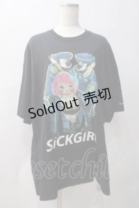 MILKBOY / SICK GIRL TEE Tシャツ XXL ブラック Y-25-05-22-124-MB-TO-SZ-ZY