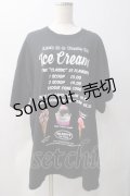 MILKBOY / ICE CREAMS Tシャツ  ブラック Y-25-05-22-125-MB-TO-SZ-ZY