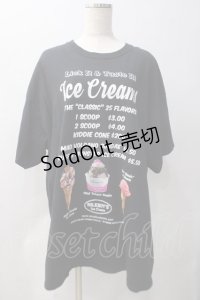 MILKBOY / ICE CREAMS Tシャツ  ブラック Y-25-05-22-125-MB-TO-SZ-ZY