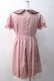 画像2: Ank Rouge / ファーブローチワンピース M ピンク Y-25-05-22-130-CA-OP-SZ-ZY (2)