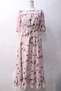 MILK / マーガレットロングドレス  ピンク Y-25-05-22-131-ML-OP-AS-ZY
