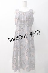 axes femme / ヴィンテージマップ柄ワンピ  ラベンダー Y-25-05-22-139-AX-OP-SZ-ZI