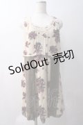 axes femme / 花柄ワンピース  ベージュ Y-25-05-22-141-AX-OP-SZ-ZY