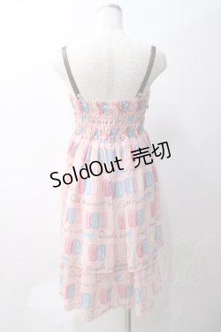 画像2: Emily Temple cute / マカロンプリントノースリーブワンピース  ピンク Y-25-05-22-152-ET-OP-SZ-ZY