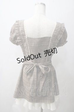 画像2: LIZ LISA /チェック柄ミニワンピース 0 ブラウン Y-25-05-22-164-LO-OP-SZ-ZY