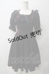 axes femme kawaii / コットンレースワンピース M 黒 Y-25-05-22-167-AX-OP-SZ-ZY