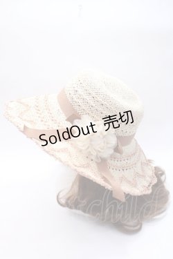 画像2: axes femme / モチーフ付きサマーハット  ベージュ Y-25-05-22-016-AX-AC-SZ-ZY