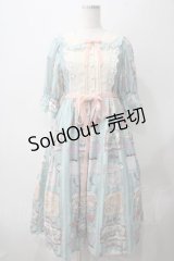 axes femme kawaii / ティティ×ベアファミリーワンピース M ミント Y-25-05-22-169-AX-OP-SZ-ZY