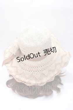 画像3: axes femme / モチーフ付きサマーハット  ベージュ Y-25-05-22-016-AX-AC-SZ-ZY