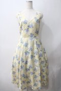 axes femme POETIQUE / フロレゾンロングワンピース M イエロー Y-25-05-22-175-AX-OP-SZ-ZY