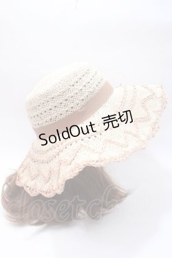 画像4: axes femme / モチーフ付きサマーハット  ベージュ Y-25-05-22-016-AX-AC-SZ-ZY