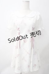 LIZ LISA / ロマンティックシューズ柄ワンピース 0 白 Y-25-05-22-179-LO-OP-SZ-ZY