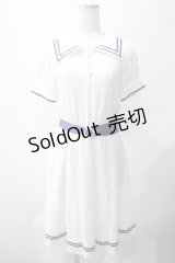 Swankiss / レースセーラーワンピース  ホワイト Y-25-05-22-180-CA-OP-SZ-ZY