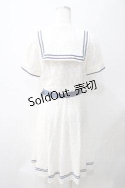 画像2: Swankiss / レースセーラーワンピース  ホワイト Y-25-05-22-180-CA-OP-SZ-ZY
