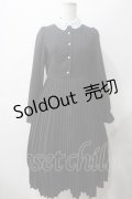 mpetit by misako / AM*レースエリプリーツワンピース S 中黒 Y-25-05-22-183-LO-OP-SZ-ZY