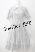 m petit by misako / AM*ギンガムCHKワンピース S 中灰 Y-25-05-22-185-LO-OP-SZ-ZY