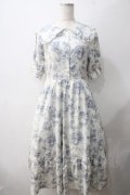m petit by misako / トワルドジュイワンピース L 淡青 Y-25-05-22-189-LO-OP-SZ-ZY