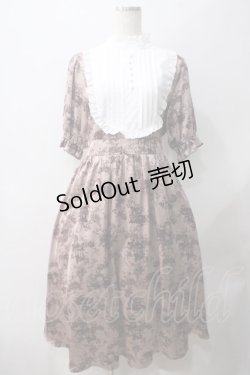 画像1: m petit by misako / トワルドジュイワンピース  ピンク Y-25-05-22-190-LO-OP-AS-ZY