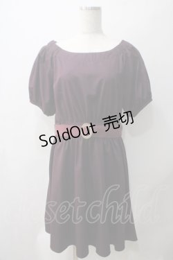 画像1: Amavel / 袖パフワンピース  パープル Y-25-05-22-192-CA-OP-SZ-ZY