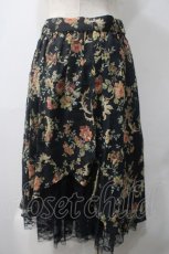 画像2: 【SALE】axes femme / バックシャン花柄スカート M クロ Y-25-05-22-197-AX-SK-SZ-ZT503 (2)