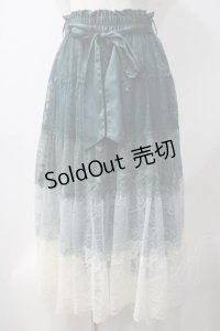 axes femme / グラデカラーレーススカート F グリーン Y-25-05-22-200-AX-SK-SZ-ZI