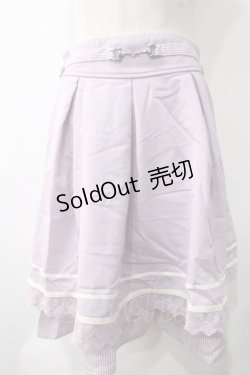 画像1: axes femme POETIQUE / ビットデザインスカート M ラベンダー Y-25-05-22-203-AX-SK-SZ-ZI