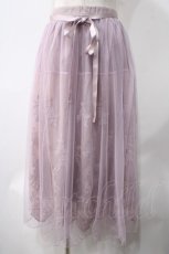 画像1: 【SALE】axes femme / レーシーチュールスカート M アワピンク Y-25-05-22-209-AX-SK-SZ-ZT188 (1)