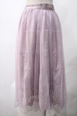 画像2: axes femme / レーシーチュールスカート M アワピンク Y-25-05-22-209-AX-SK-SZ-ZI