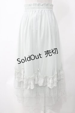 画像2: axes femme / ローズ付ドレープチュールスカート M ミント Y-25-05-22-210-AX-SK-SZ-ZY