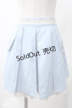 画像1: axes femme / フラップデザインキュロット M サックス Y-25-05-22-216-AX-PA-SZ-ZY