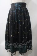 axes femme / オーナメントジュエリー柄スカート F 黒 Y-25-05-22-217-AX-SK-SZ-ZY