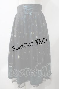 axes femme / オーナメントジュエリー柄スカート F 黒 Y-25-05-22-217-AX-SK-SZ-ZI
