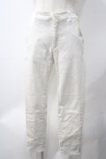 axes femme / 裾ロールアップストレッチパンツ  白 Y-25-05-22-222-AX-PA-SZ-ZY