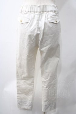画像2: axes femme / 裾ロールアップストレッチパンツ  白 Y-25-05-22-222-AX-PA-SZ-ZY