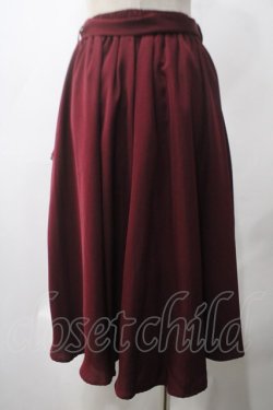 画像2: axes femme / ラッフルレーススカート  ワイン Y-25-05-22-223-AX-TO-SZ-ZY