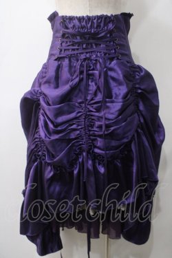 画像2: ATELIER PIERROT / シャーロットバッスルコルセットスカート  パープル Y-25-05-22-226-EL-SK-SZ-ZY