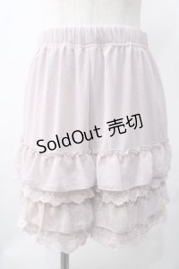 axes femme POETIQUE / レースフリルペチパンツ M ピンク Y-25-05-22-229-AX-PA-SZ-ZI