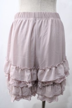 画像2: axes femme POETIQUE / レースフリルペチパンツ M ピンク Y-25-05-22-229-AX-PA-SZ-ZY