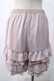 画像2: axes femme POETIQUE / レースフリルペチパンツ M ピンク Y-25-05-22-229-AX-PA-SZ-ZY (2)