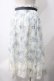 画像2: axes femme / フローラルレースイレヘムスカート F ブルー Y-25-05-22-231-AX-SK-SZ-ZY (2)