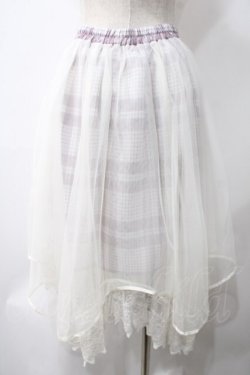 画像2: axes femme / チェック柄チュールスカート M コイピンク Y-25-05-22-235-AX-SK-SZ-ZY